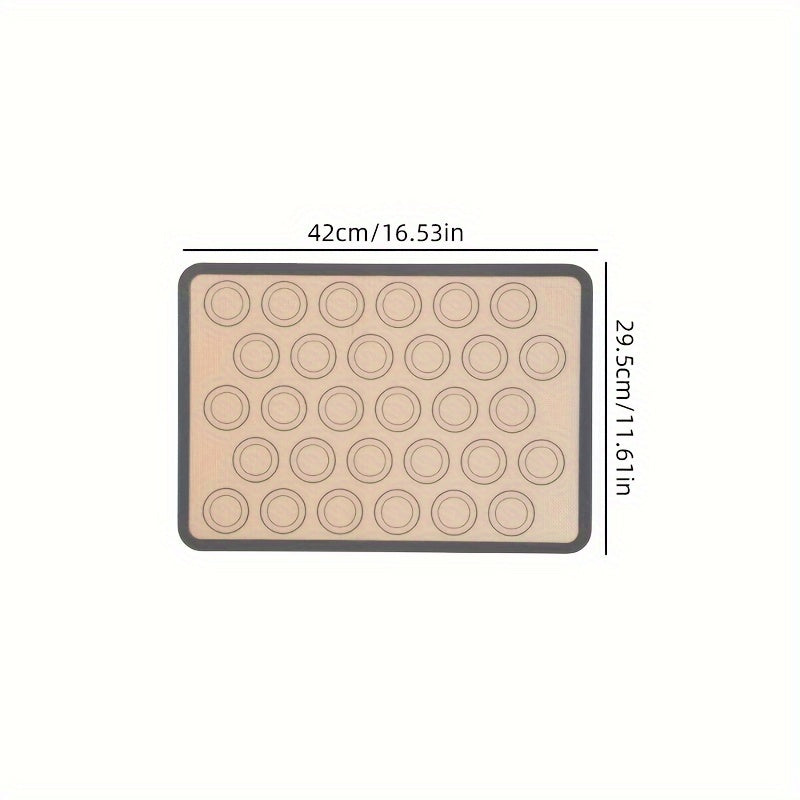 Silicone Baking Mat for Macarons Non-Stick Reusable Heat Resistant 41.91x29.46 cm