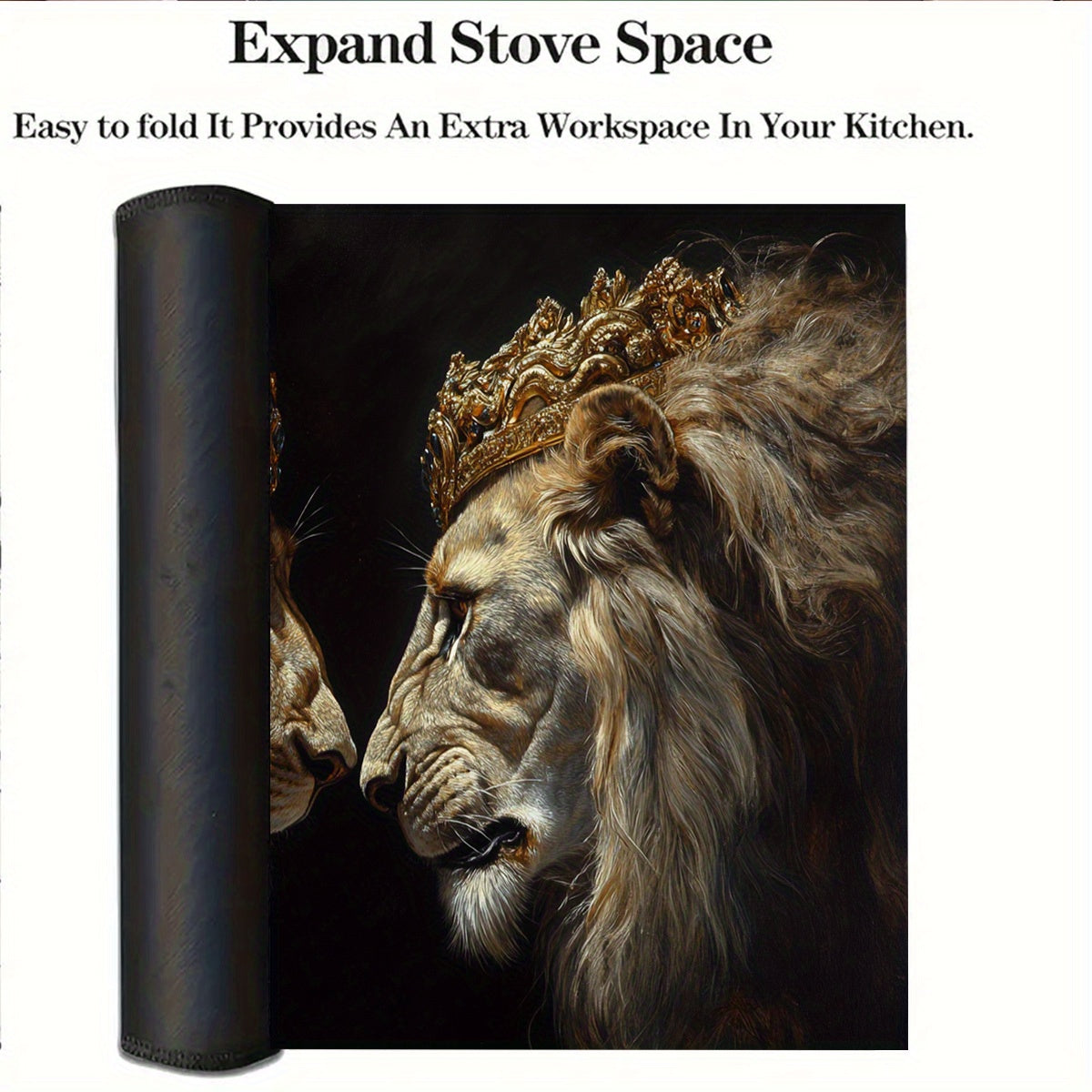 Stovetop Protector Mat Heat-Resistant Scratch-Proof Non-Slip Kitchen Counter Guard for Gas Burners