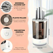 USB-Powered Makeup Brush Cleaner Odorless Battery-Free for Home Office School Dorm Outdoor