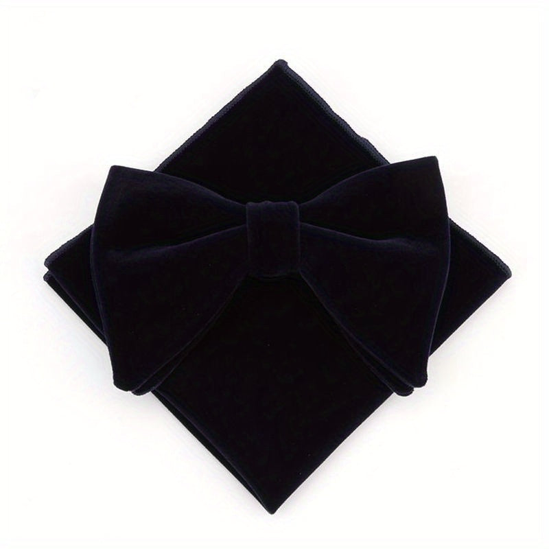 Men's Bow Tie and Pocket Square Set for Weddings Parties and Gifts