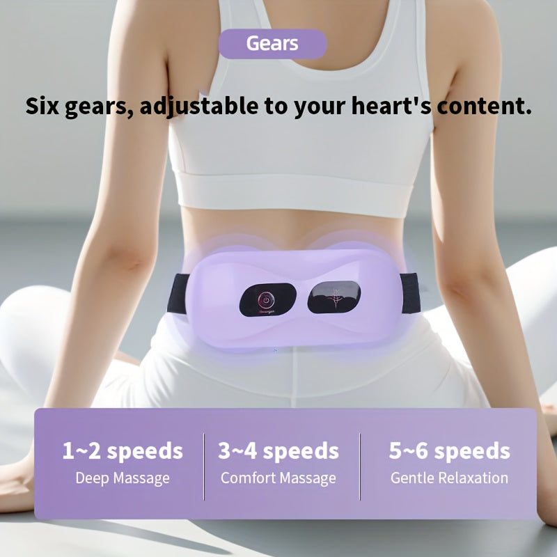 Электрический массажер пояса для женщин с 5 режимами, регулируемой вибрацией, портативный для расслабления тела