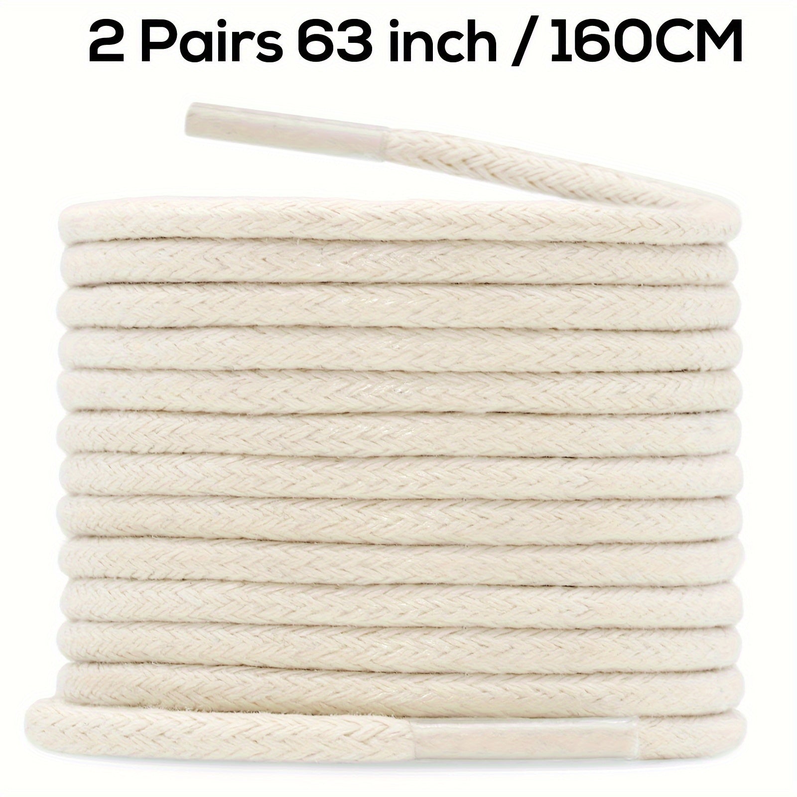 Unisex Waxed Shoelaces 0.25cm Thick Round Replacement Multi-Coloured 4 Pairs
