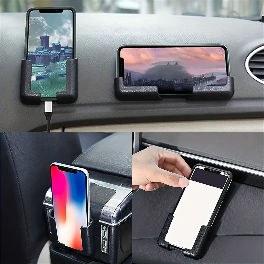 Soporte universal para teléfono de coche ultraligero y portátil, sin ocupar espacio