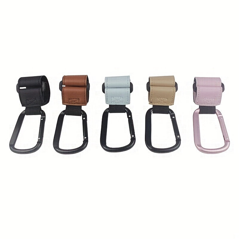 Faux Leather Buckle for Mountain Climbing Electric Bicycles Baby Strollers with Portable Hook