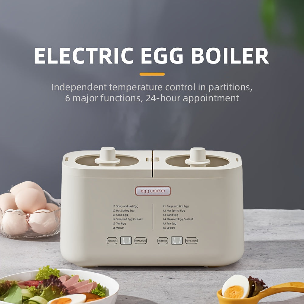 Calentador de huevos de estándar europeo con apagado automático, función de temporizador, cuenco de acero inoxidable