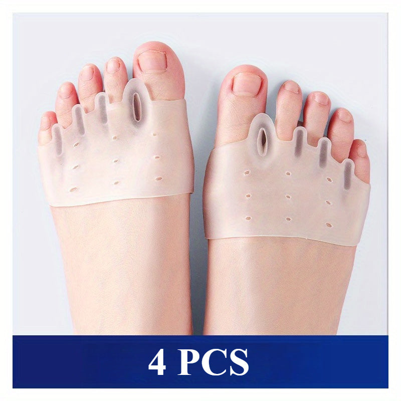Unisex Silicone Toe Separators 2 Pairs Breathable Honeycomb Gel Foot Care