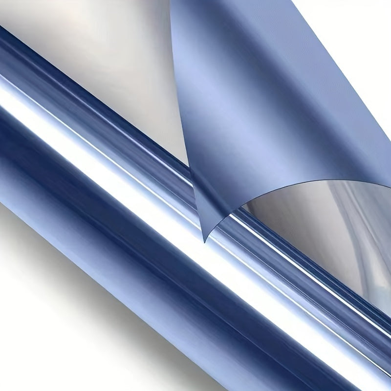 10 Mil Thick Silver Window Film Deep Blue UV Blocking Heat Insulation for Home Office