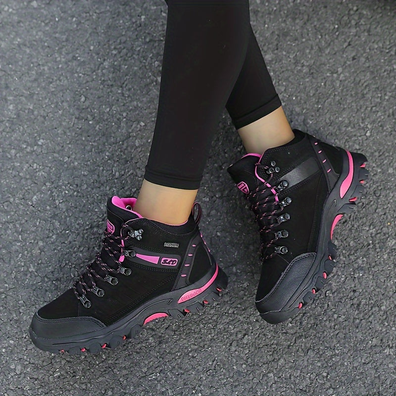 Women's Hiking Shoes Non-Slip Mesh Synthetic All-Season Black Pink