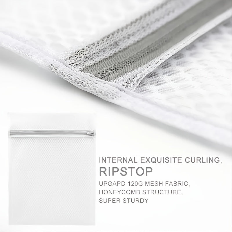 Juego de 3 bolsas de malla para lavandería de lavado medio con cremallera para prendas delicadas