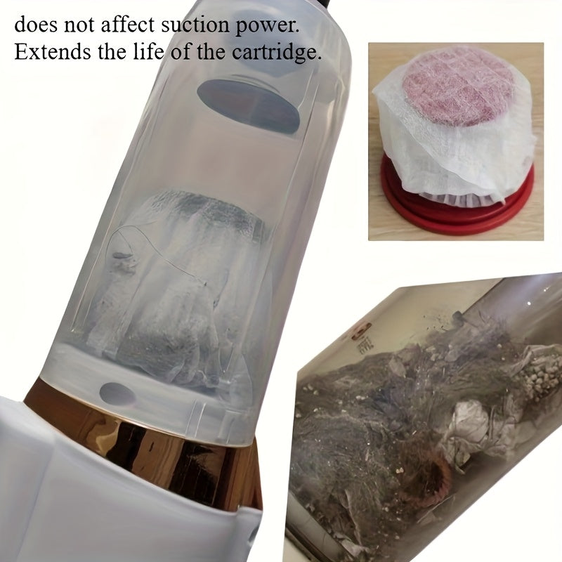 50 yoki 100 dona paketlarda, to'qilmagan polyester matodan tayyorlangan bir martalik changyutgich filtr elementlari. Batareya talab qilinmaydi. Qizil va oq filtr uy va ofisda foydalanish uchun mos. Mustahkam