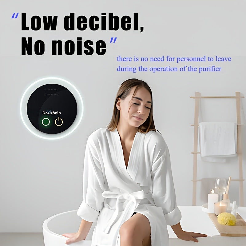 Портативный очиститель воздуха для туалета, компактный, удаление запахов, низкий уровень шума