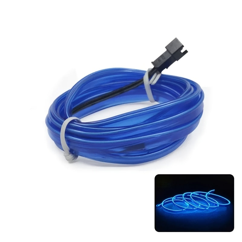 Гибкая светодиодная неоновая лента длиной 5 м, питаемая через USB, для украшения интерьера автомобиля