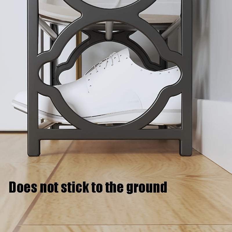 Contemporary 4-Tier Plastic Shoe Rack Standalone Compact Versatile Storage