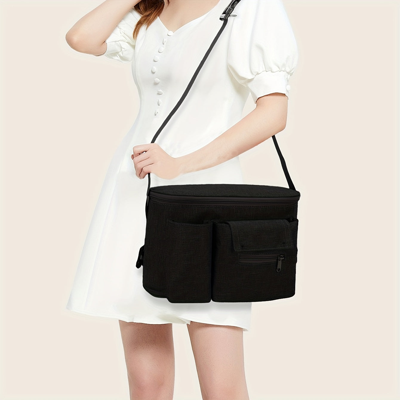 Multipurpose Diaper Bag with Hanging Storage Organizer for Strollers