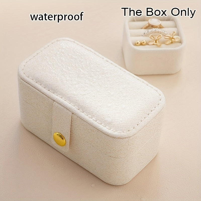 Портативный органайзер для украшений для хранения колец, серег, ожерелий и браслетов, подарок