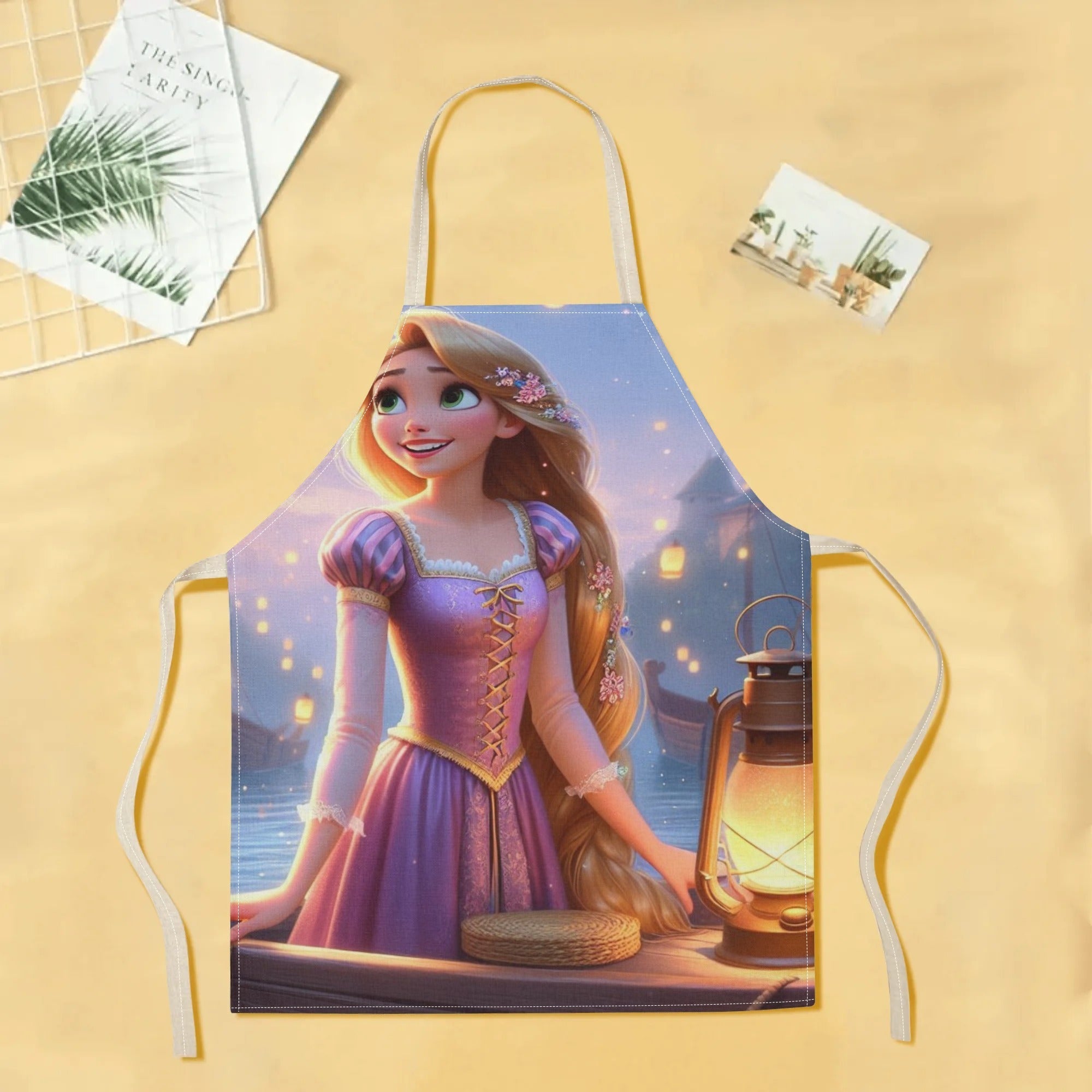 Oshxona, restoran, supermarket uchun Elsa multfilm dizayni bilan suv o'tkazmaydigan apron