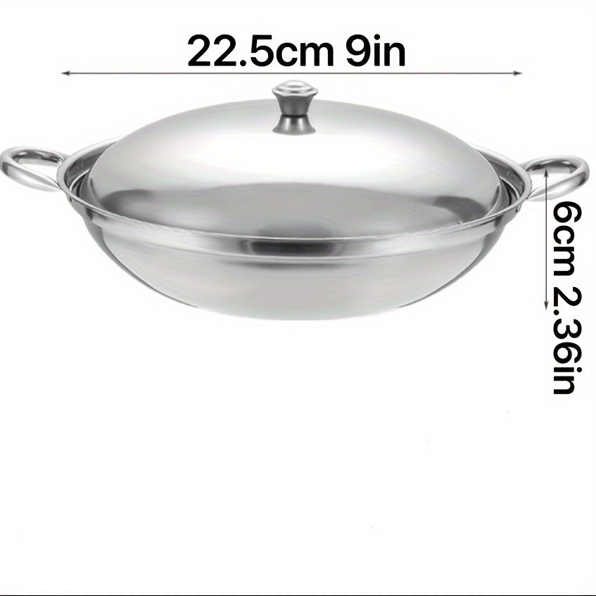 Stainless Steel Hot Pot and Sauté Pan Set, Durable, Versatile Cooking Tools