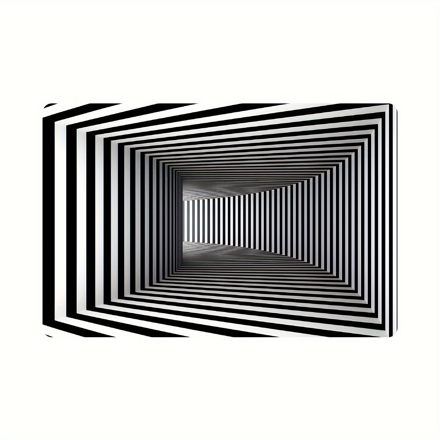 Alfombra de patrón rectangular con respaldo antideslizante, lavable a mano, ligera, de poliéster, sala de estar