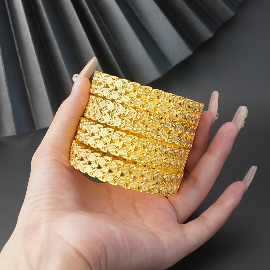 Women's Two-Tier Wide Bracelet for Weddings and Formal Events