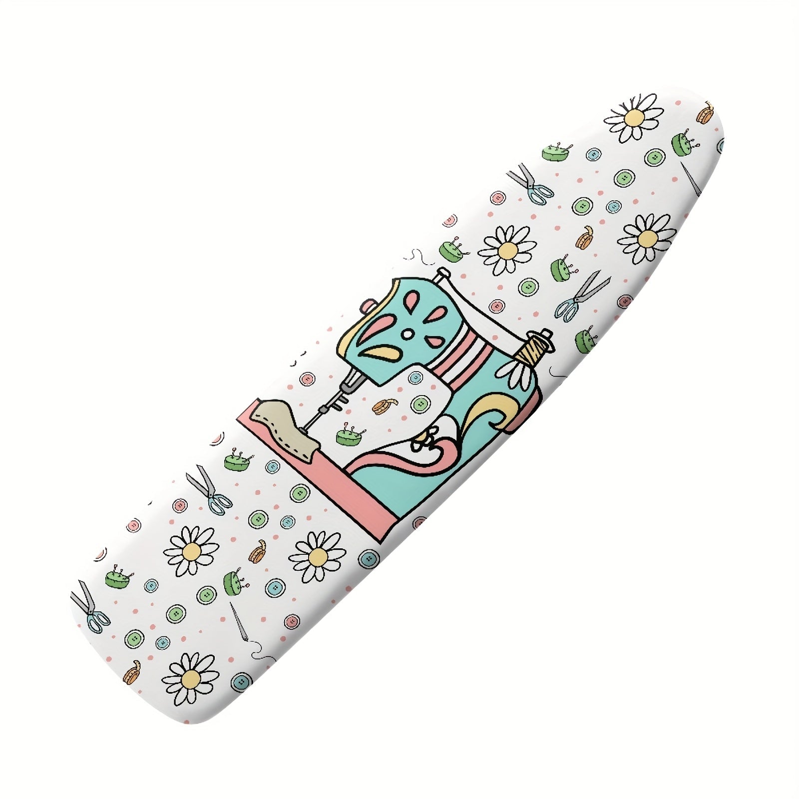 Cartoon Ironing Board Cover with Elastic Edge, Stain-Resistant, Non-Slip, Standard Size