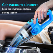 12V Car Vacuum Cleaner with Strong Suction Crevice Tool Kit for Interior Detailing