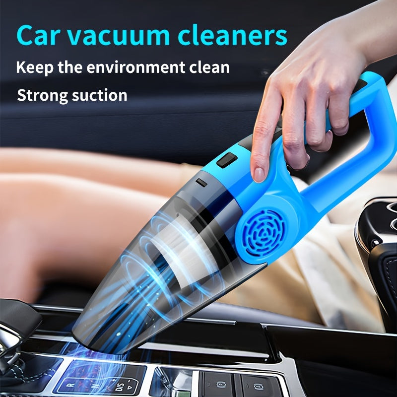 12V Car Vacuum Cleaner with Strong Suction Crevice Tool Kit for Interior Detailing