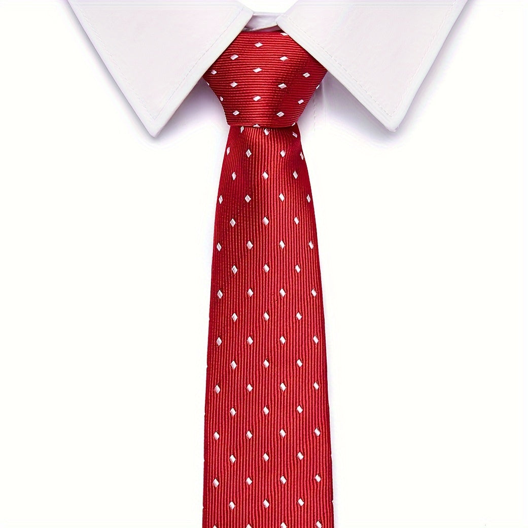 Men's Retro Elegant Patterned Tie for Casual and Formal Wear