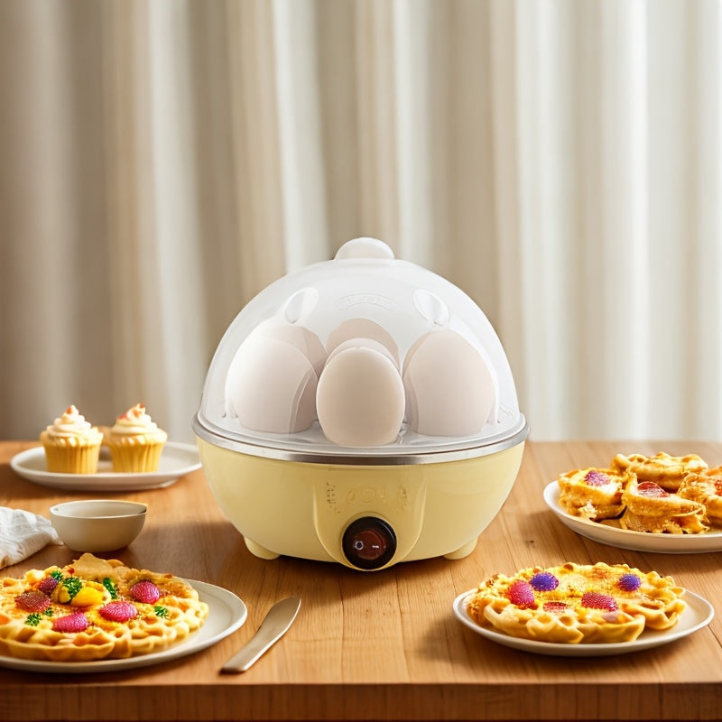 Yevropa Standarti 220V Tuxum Pishirgich vaqti bilan, bug'lash va tuxum qovurish, Mini Elektrik Qovurilgan Pan. Avtomatik Nonushta Mashinasi Quvvat O'chirilishi bilan.