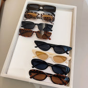 Set of 8 Women's Fashion Glasses in Hot Classic Colors for Street Photography and Parties