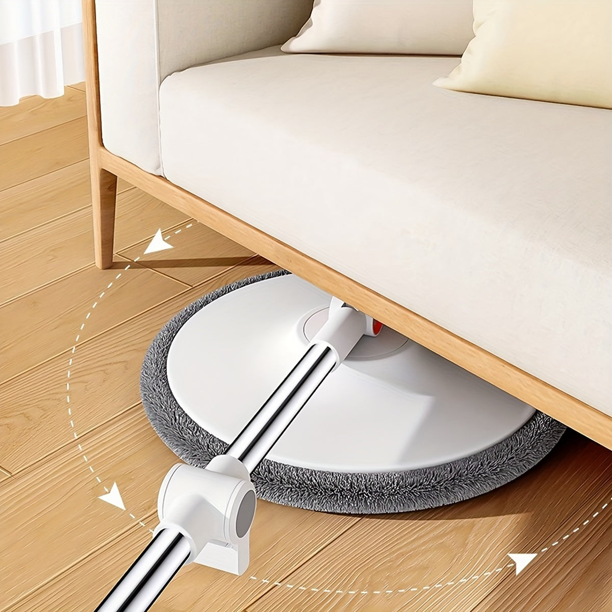 Spin Mop and Bucket System with Microfiber Pads and 3 Mop Heads