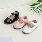Zapatos de niña PU Mary Jane para todas las estaciones, ligeros, de color sólido, punta redonda, ideales para fiestas y bodas