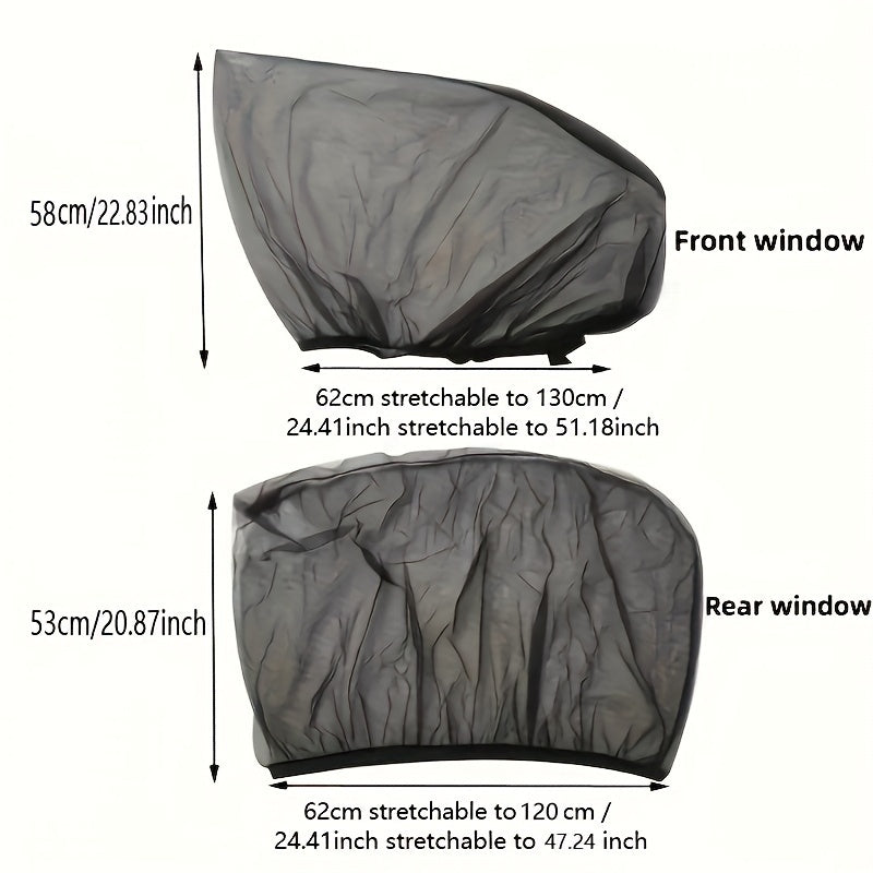 4-Donali Avtomobil uchun Qarshi Sivuvchan O‘rdaklar uchun Oyna Quyosh Nurlari Filtri Tarmoq To‘plami