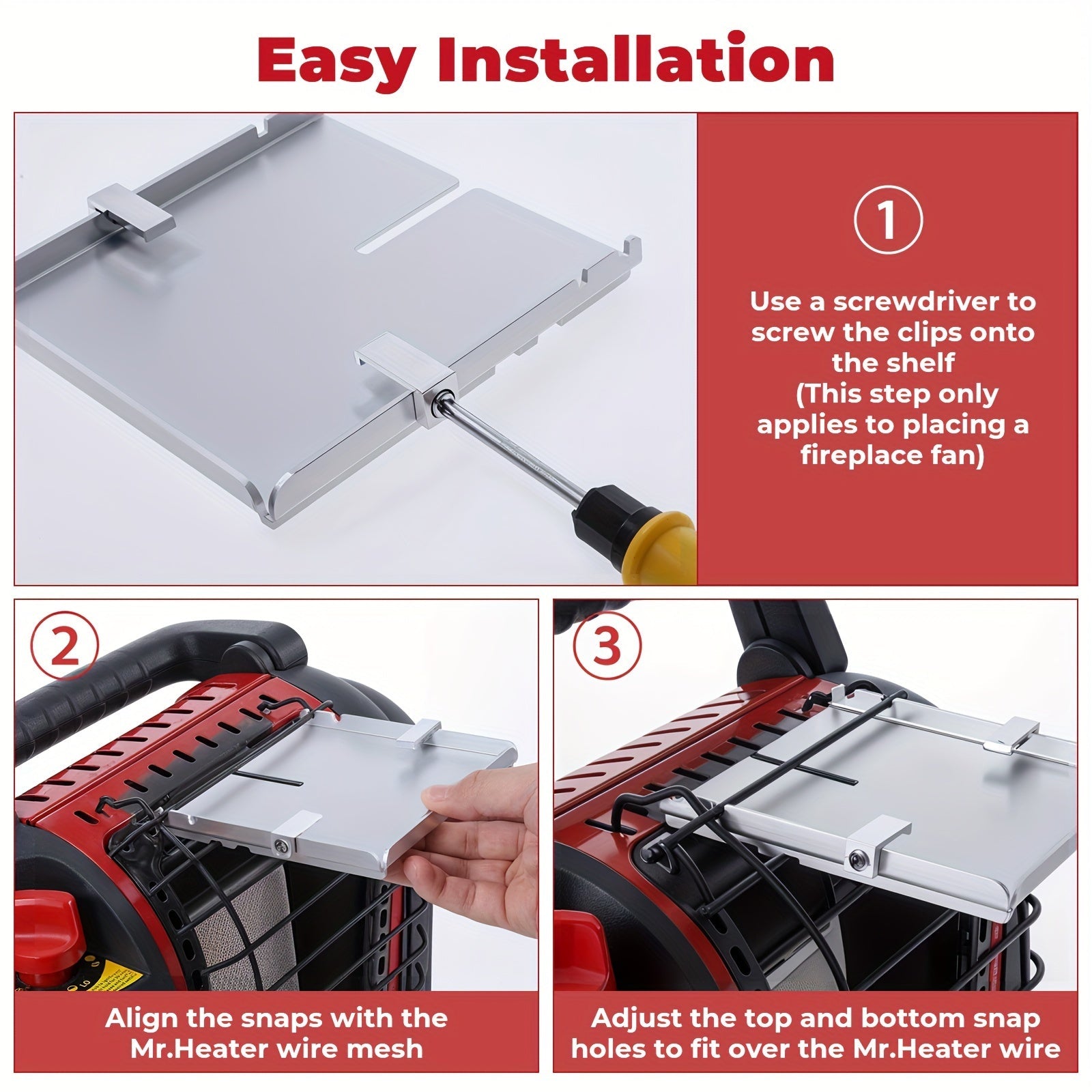 Multi-Functional Wall Mount Bracket for Fireplaces and Outdoor Heaters
