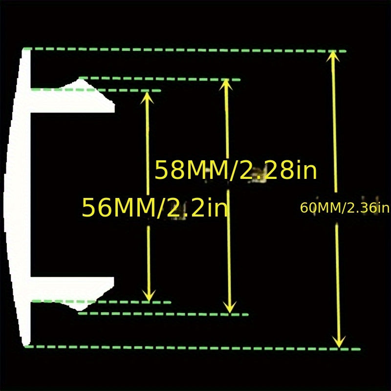 4 dona 60mm avtomobil g'ildirak markaz hub qopqog'i belgilari uchun universal transport vositalari uchun