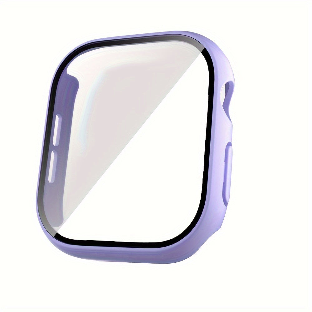 Tempered Glass Screen Protector Case for iWatch Series 4 5 6 7 8 9 10 SE 40mm 44mm 45mm 46mm Hard PC Bumper Scratch Resistant