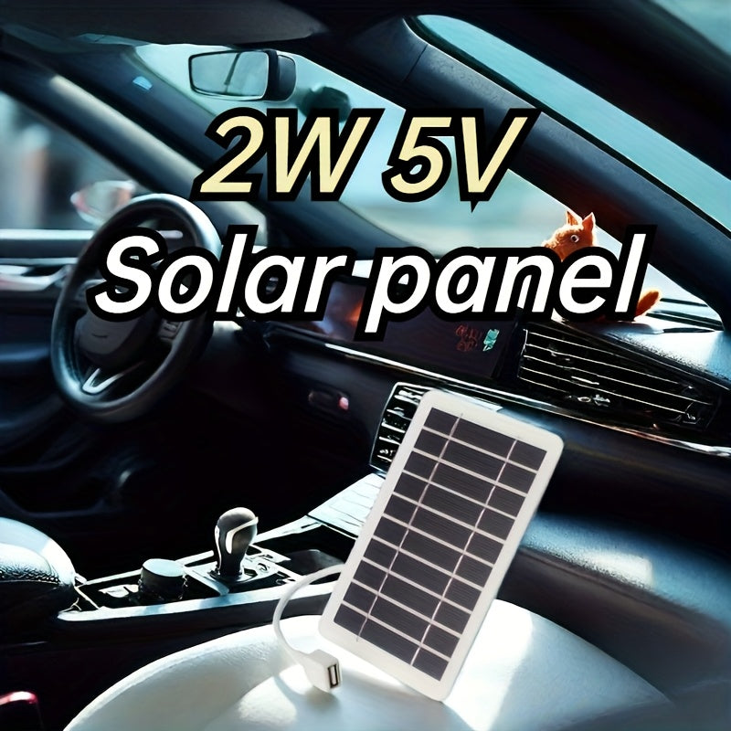 Lightweight USB Solar Charger for Camping Hiking Fishing Travel 0-5W