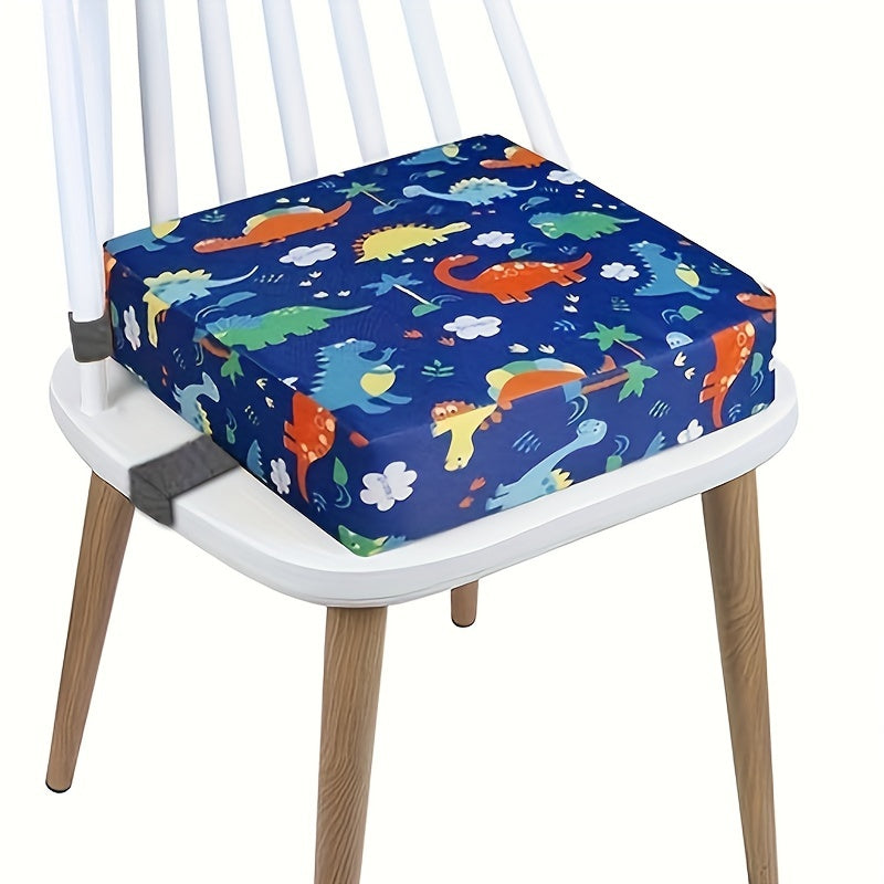 Child Booster Seat with PU Cushion, Secure Straps and Safety Buckle for Toddler Dining