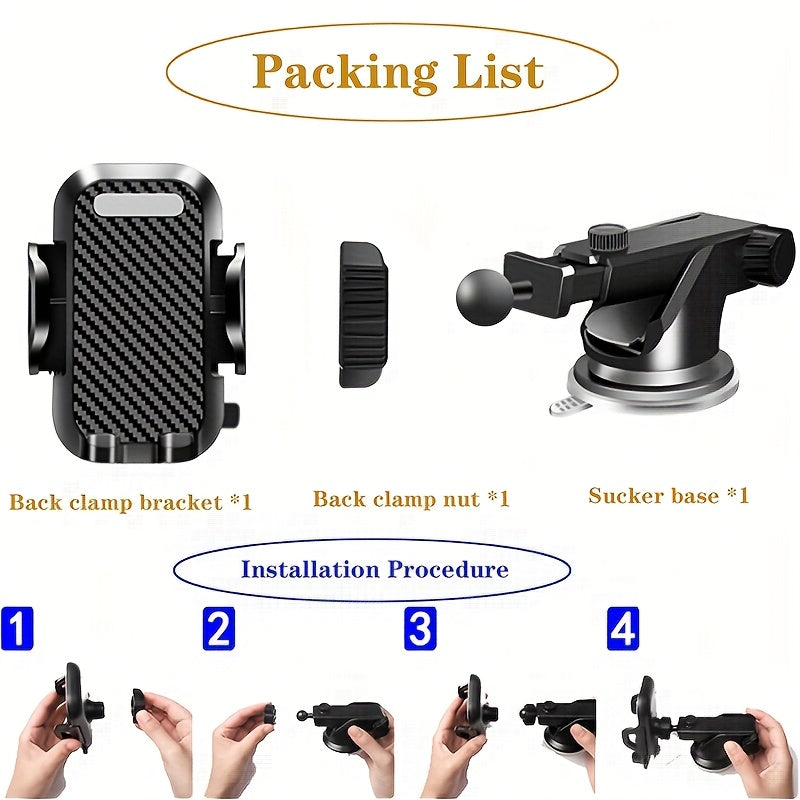 Mustahkam 36.29KG Suvga chidamli, sozlanadigan, suv o'tkazmaydigan panel va havo ventilyatori o'rnatish joyi bilan telefon ushlagich, 360° aylanish, optimal ko'rish uchun teleskopik qo'l, moslik