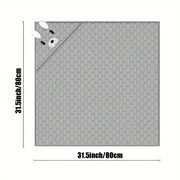 Set of 2 Microfiber Hooded Kids Bath Towels Cartoon Animal Print Soft and Absorbent