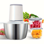 2L BPA-bezatish zanglamaydigan po'latdan yasalgan elektr taom maydalagich protsessori USB zaryadlash uchun oshxona