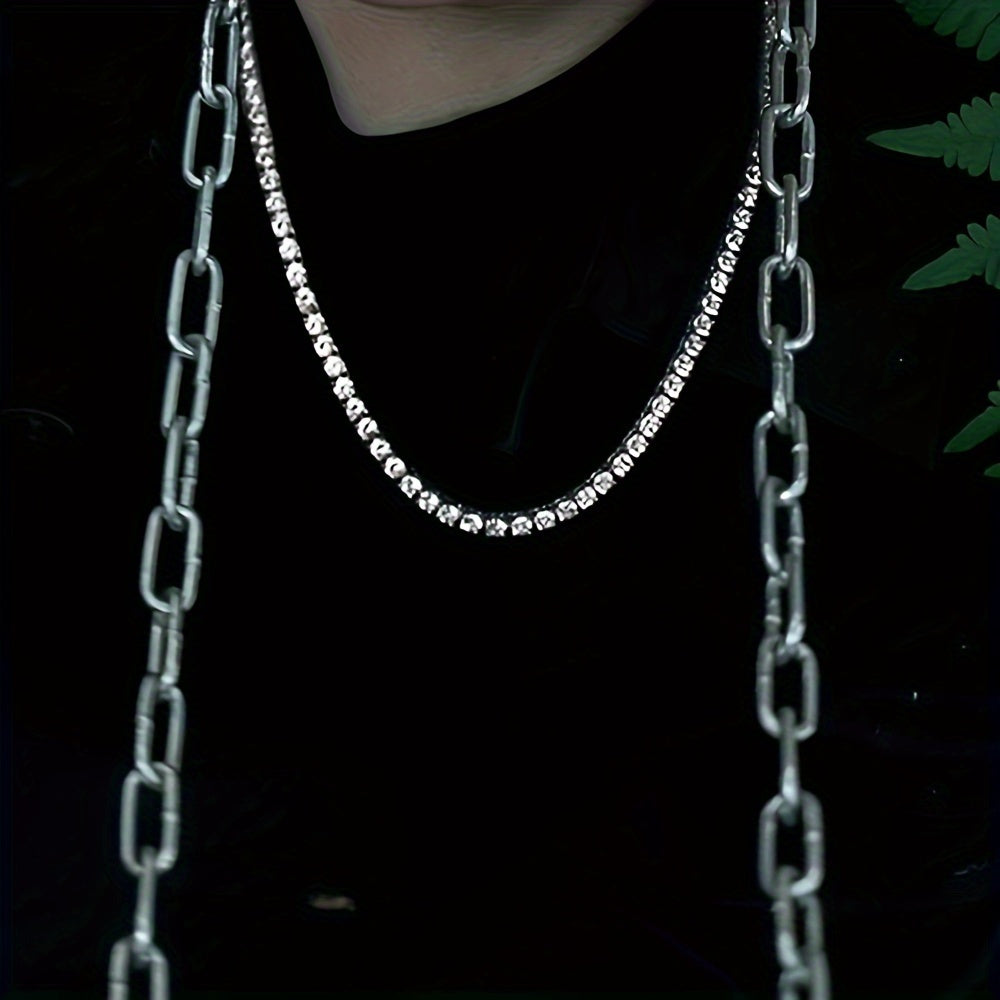 Ожерелье из 925-й стерлинговой серебра с подвеской из 30 карат моисанита в стиле хип-хоп рок, идеально подходит для пар, помолвок, предложений, дней рождения и юбилеев.