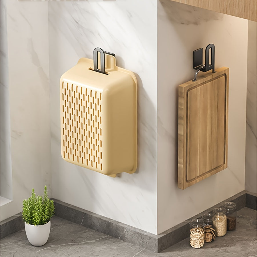 2-ta qismli devorga o'rnatiladigan oshxona tashkilotchisi qafasi metall saqlash idishlari uchun qozon qopqog'i va kesish taxtalari