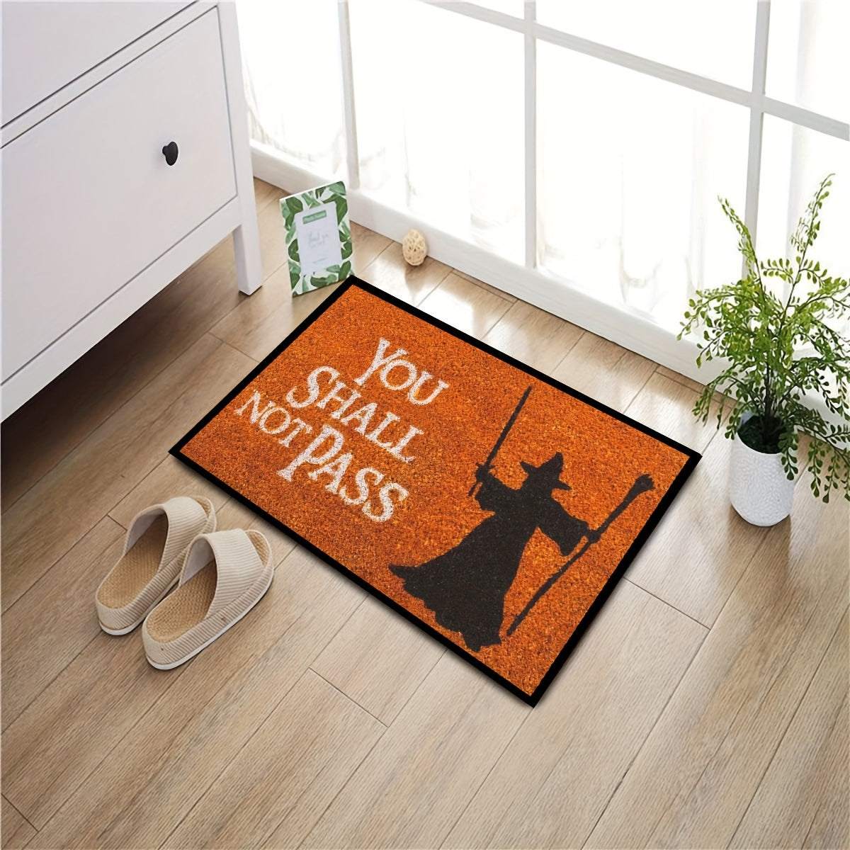 Alfombra de bienvenida antideslizante con diseño floral, para interior y exterior, lavable, 1 pieza