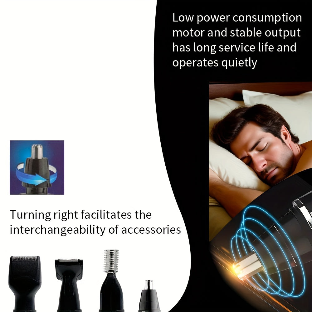 4-In-1 Nose Hair Trimmer for Grooming Nose Ear Eyebrow Beard Hair