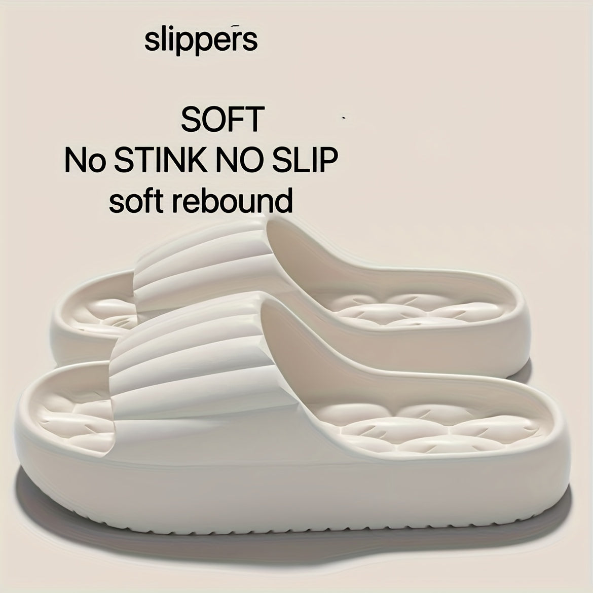 Women's Non-Slip Soft Pink Slip-On Indoor Outdoor House Shoes