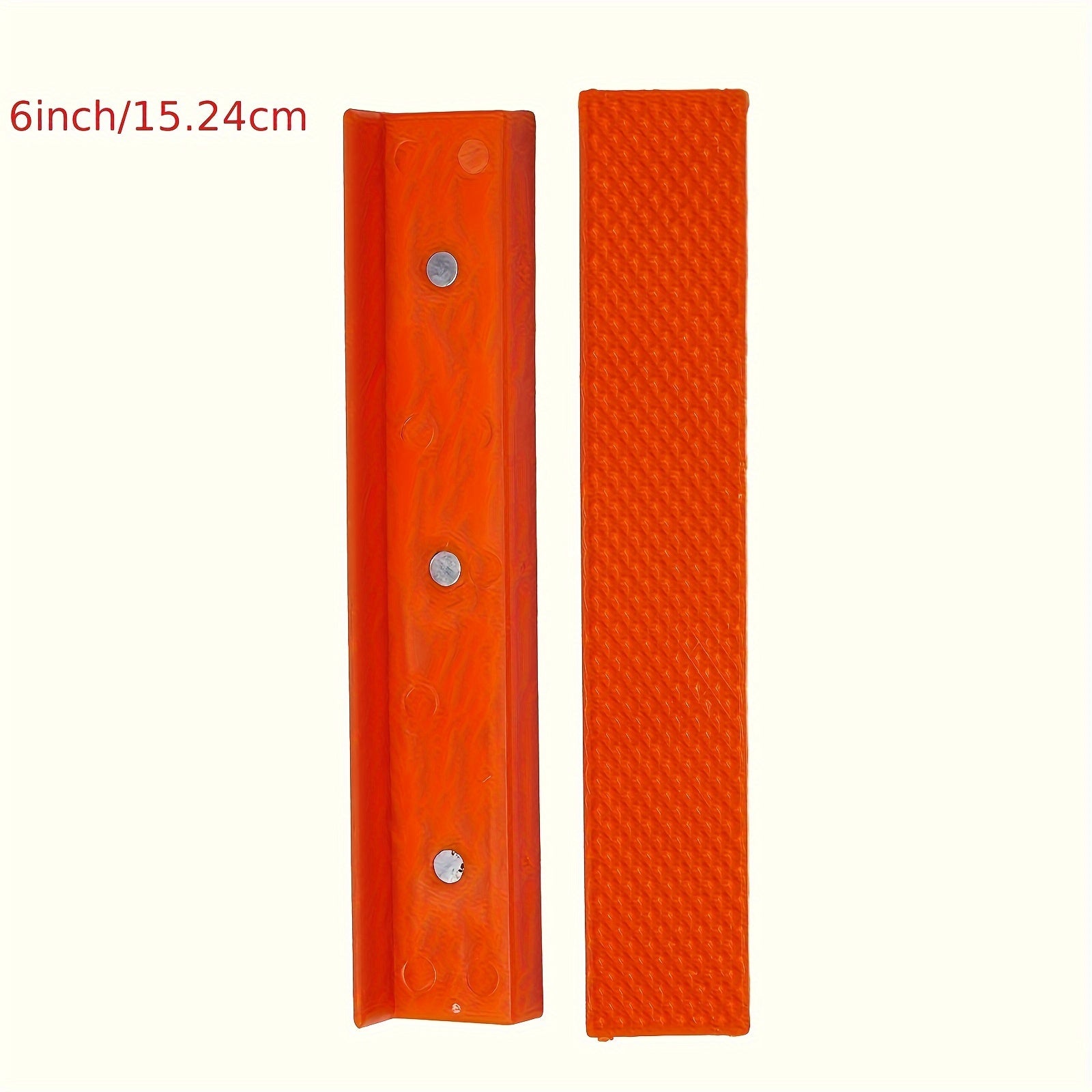 2-Pack Magnetic Vise Jaw Protector Strips, 6-Inch Polypropylene, Uncharged