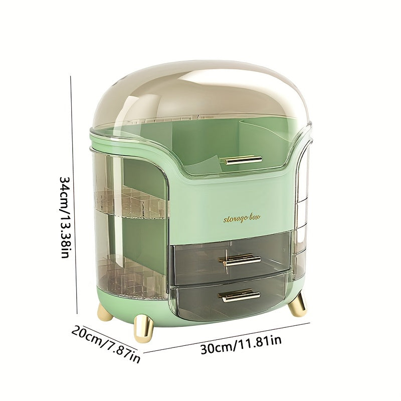 Многоуровневый косметический органайзер с прозрачной крышкой для украшений, макияжа и художественных принадлежностей