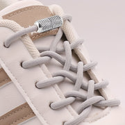 Unisex Elastic No-Tie Shoelaces Round Tapered Durable Acetate Cord