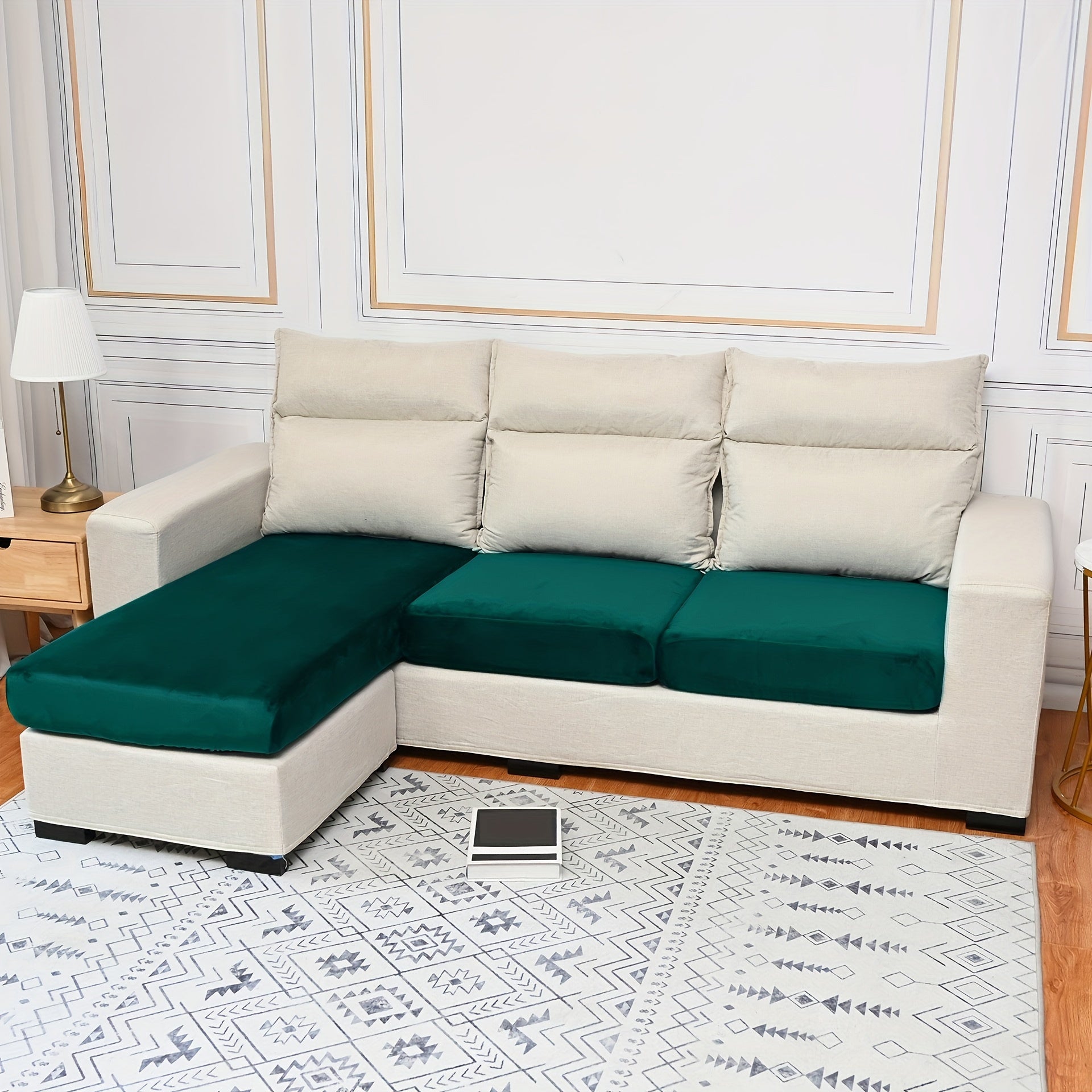 Velvet Sofa Slipcover for Home Decor Protection and Style