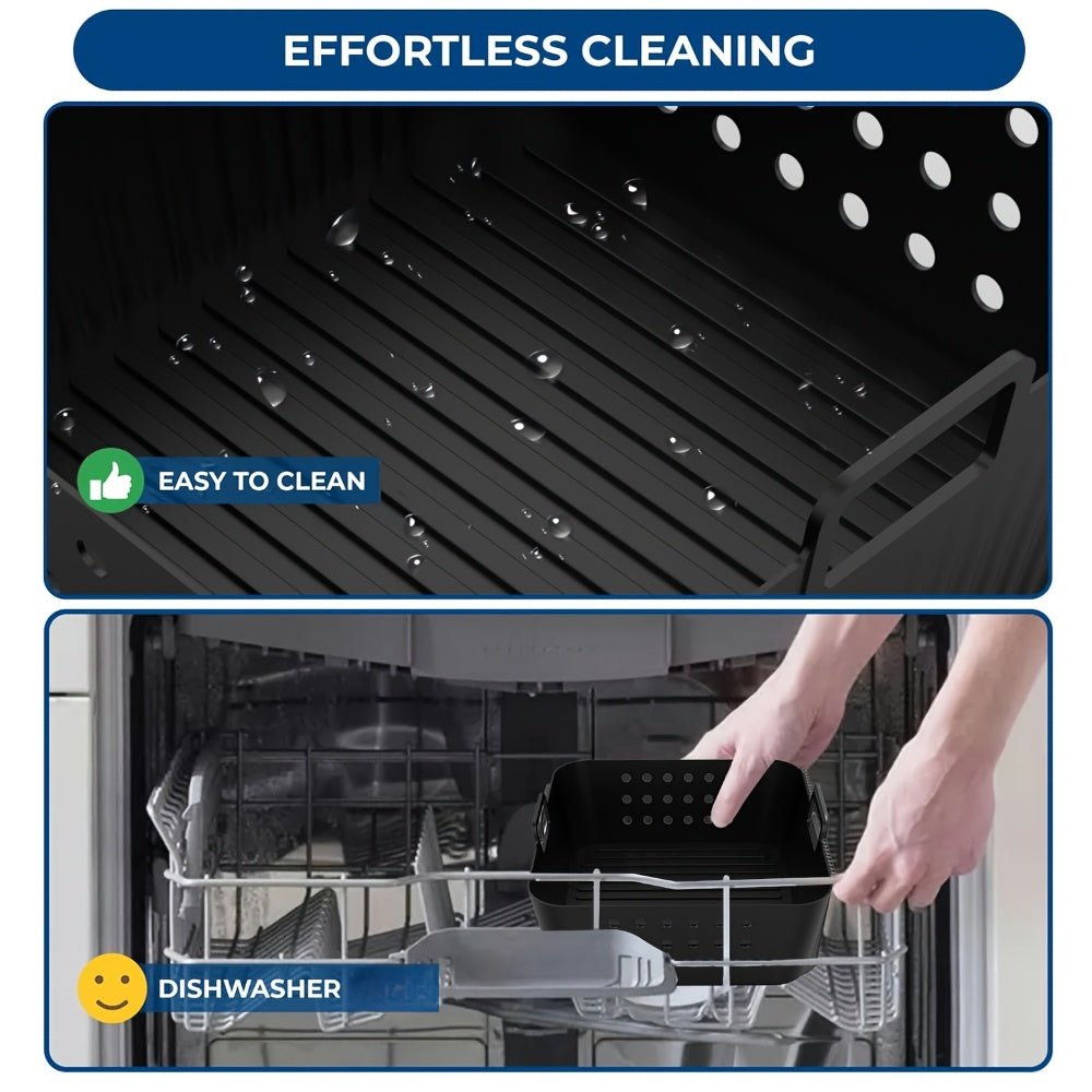 Силиконовая подкладка для фритюрницы, 19.99 см, многоразовая, подходит для Ninja AF180, AF140 и Philips HD9270, антипригарная, аксессуар для духовки.